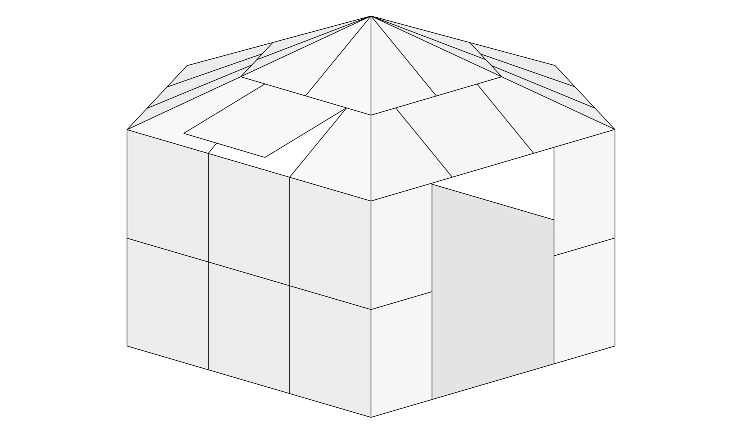 Gardenmeister, orangery, polycarbonate, glass, aluminium, green diamond