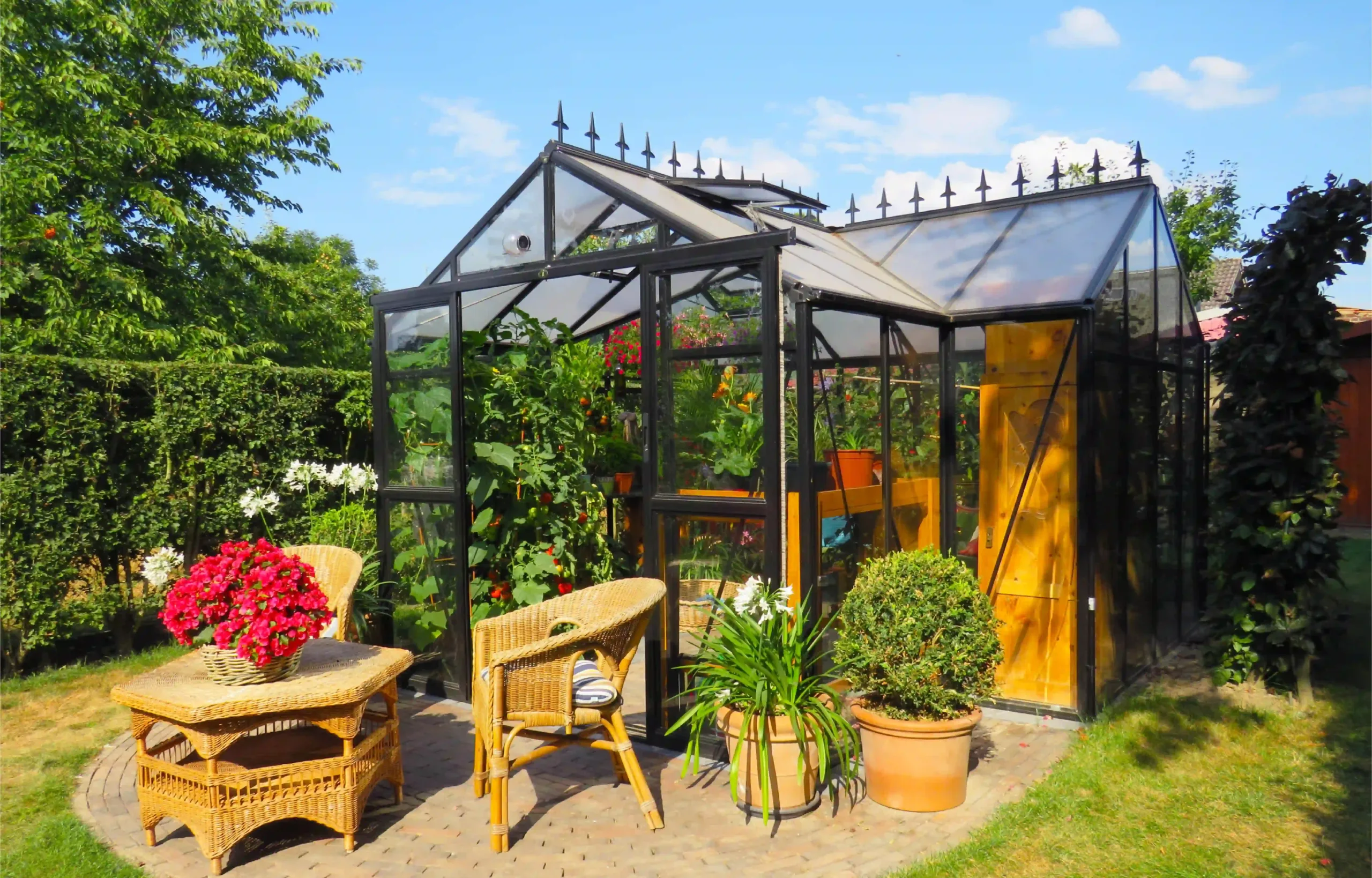 Gardenmeister, orangery, polycarbonate, glass, aluminium, orangerie