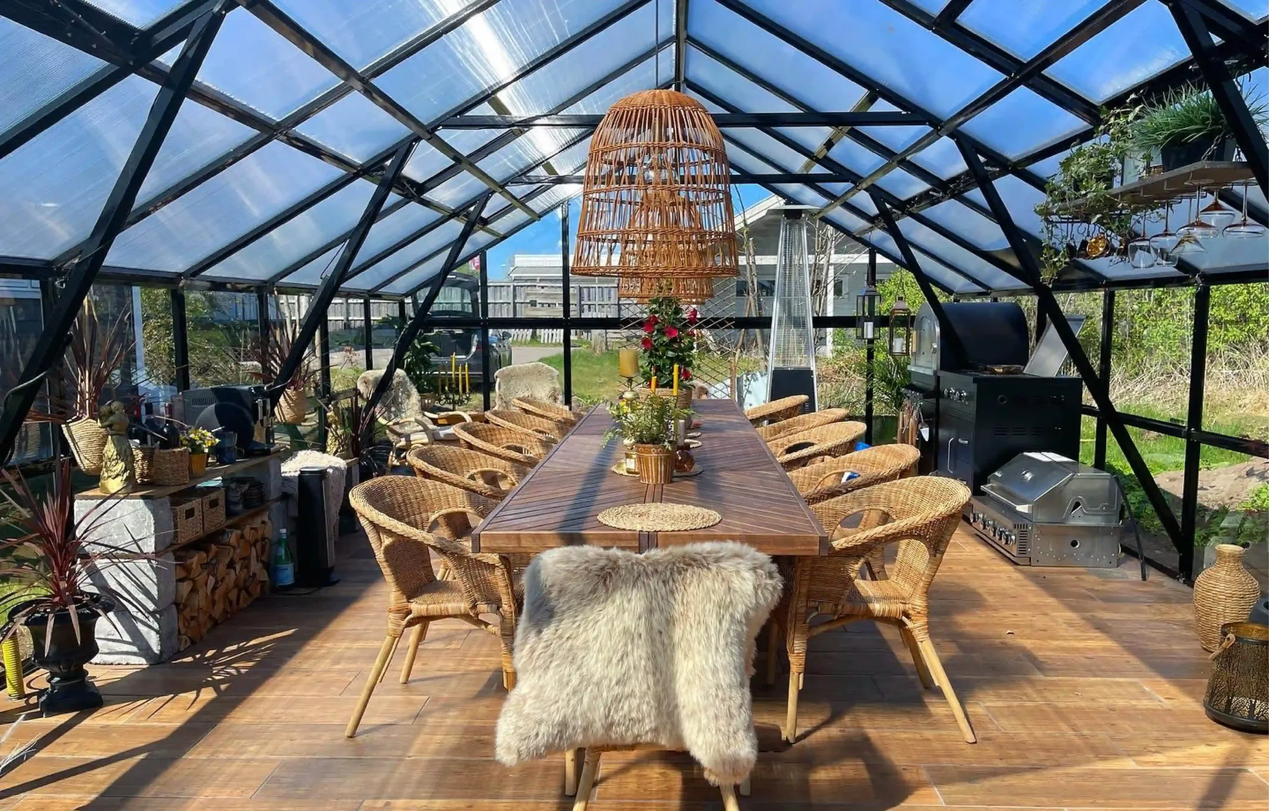 Gardenmeister, orangery, polycarbonate, glass, aluminium, royal garden