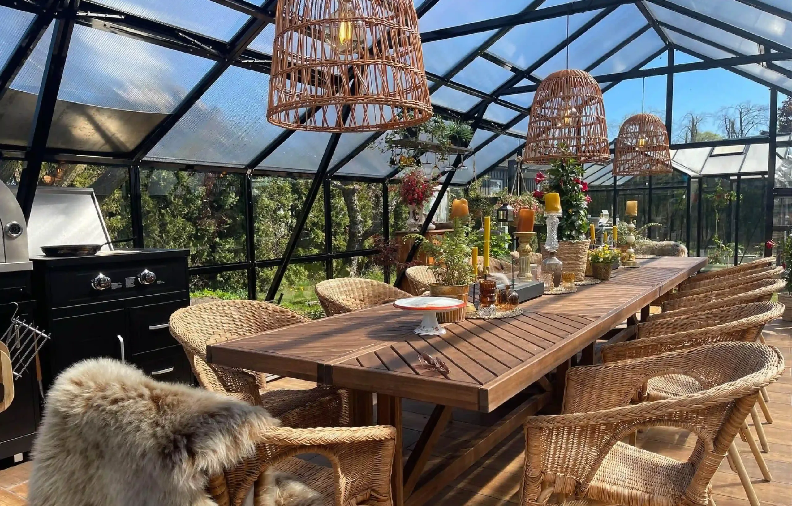 Gardenmeister, orangery, polycarbonate, glass, aluminium, royal garden