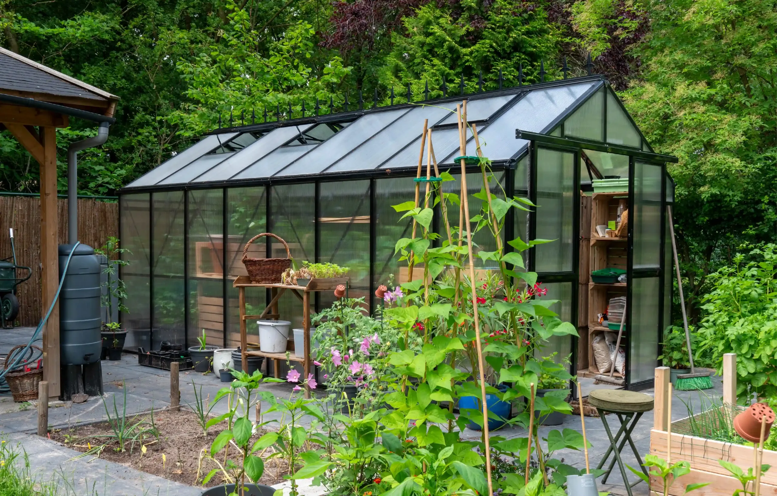 Gardenmeister, greenhouse, polycarbonate, aluminium, four seasons